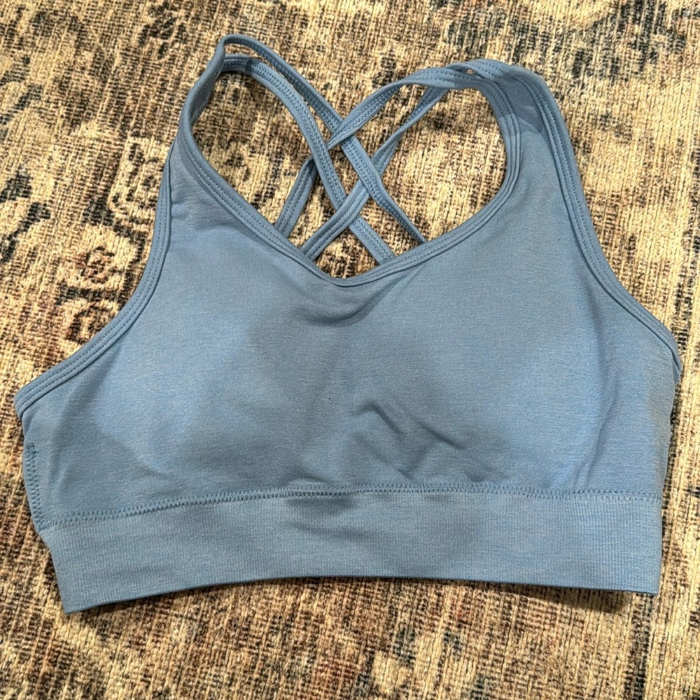 Alphalete light blue bra size S